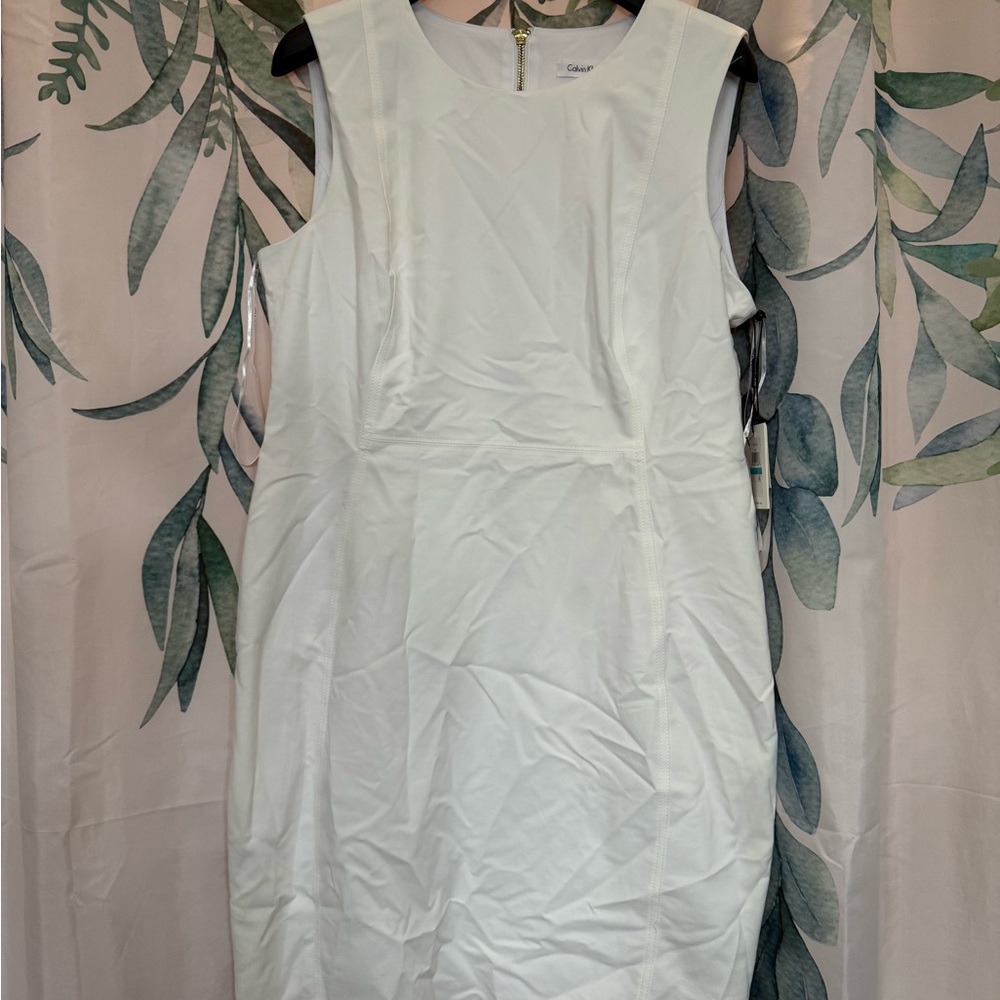 Elegant White Sleeveless Dress NWT